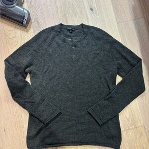 James Perse Cashmere Henley Sweater